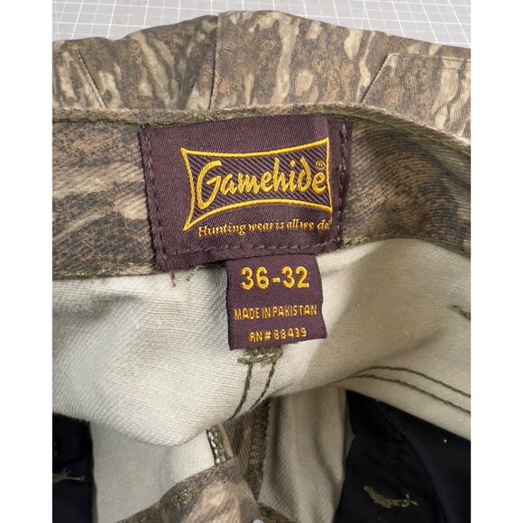 Gamehide Men’s Camouflage Pants 36x32 Cotton Hunting Wear Mossy Oak Camo - Picture 4 of 6